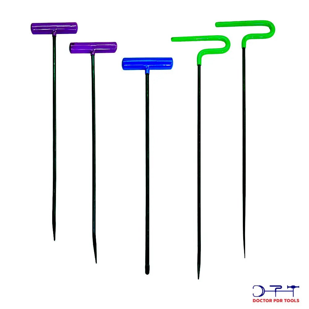 Professional 57-Piece Heat-Treated & Oxidized PDR Rod Set | Hook Bars for Paintless Dent Repair - DoctorPdrTools