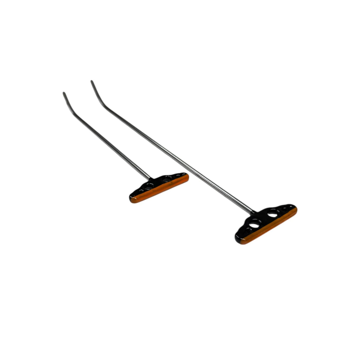 Single Bend Reverse Ground Angled Tip Steel Rods - DoctorPdrTools