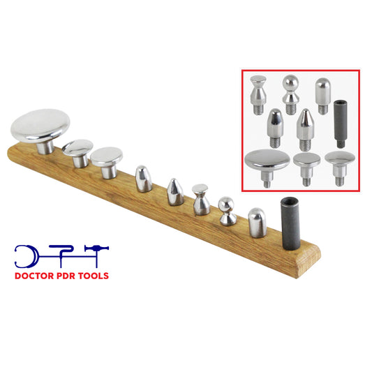 Pdr Tools / 9 Pcs Stainless Steel Heads, Hammer Heads and Rod Ends M8 Screw Bits