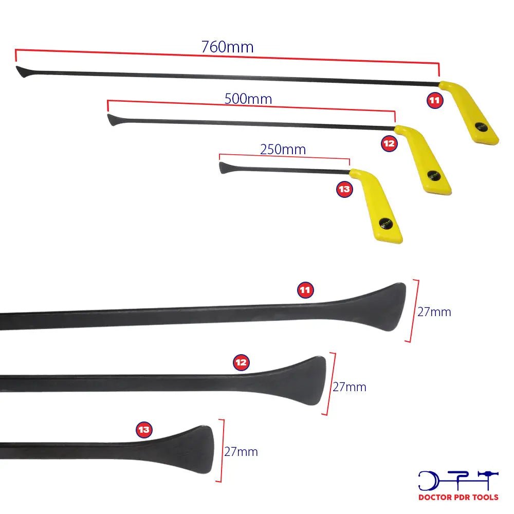 Hook Bar Set 27 Pieces High Carbon Steel High Quality Heat Treated Rods - DoctorPdrTools