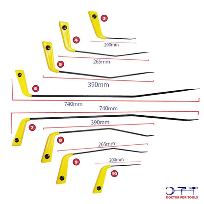 Hook Bar Set 27 Pieces High Carbon Steel High Quality Heat Treated Rods - DoctorPdrTools