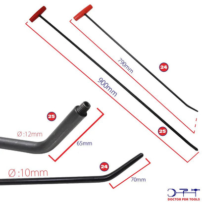 Hook Bar Set 27 Pieces High Carbon Steel High Quality Heat Treated Rods - DoctorPdrTools