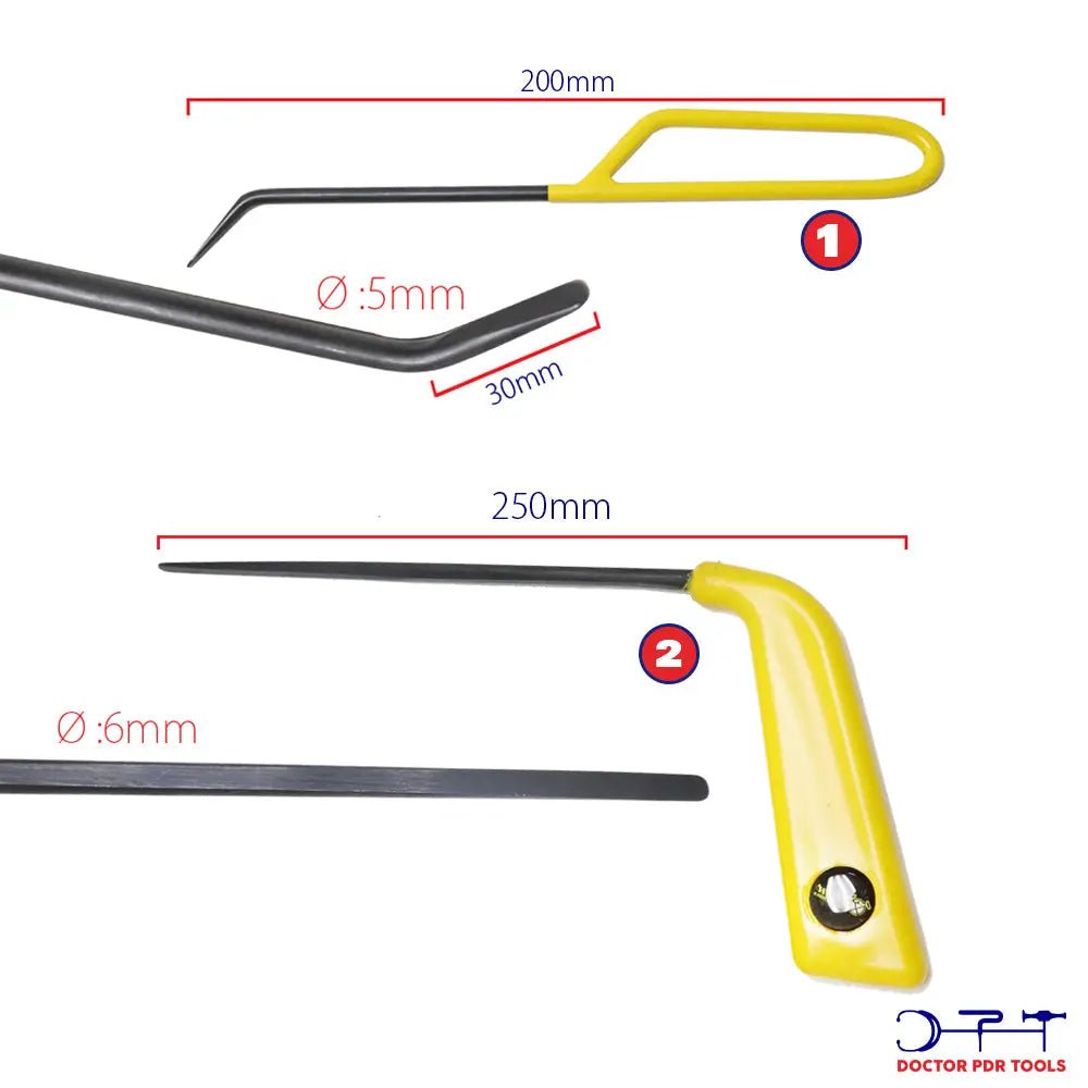 Hook Bar Set 27 Pieces High Carbon Steel High Quality Heat Treated Rods - DoctorPdrTools