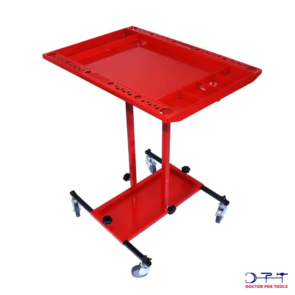 Metal Folding Stand With Wheels For Rods - DoctorPdrTools
