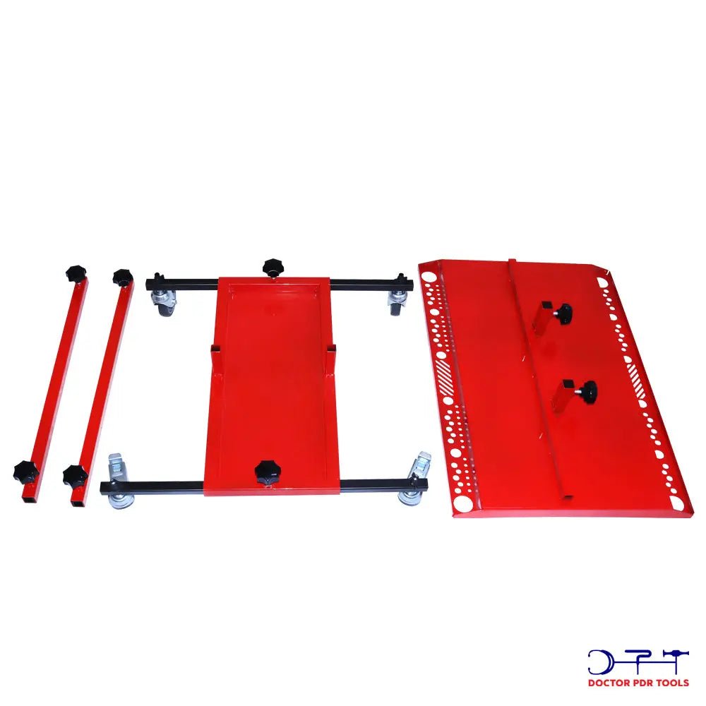 Metal Folding Stand With Wheels For Rods - DoctorPdrTools