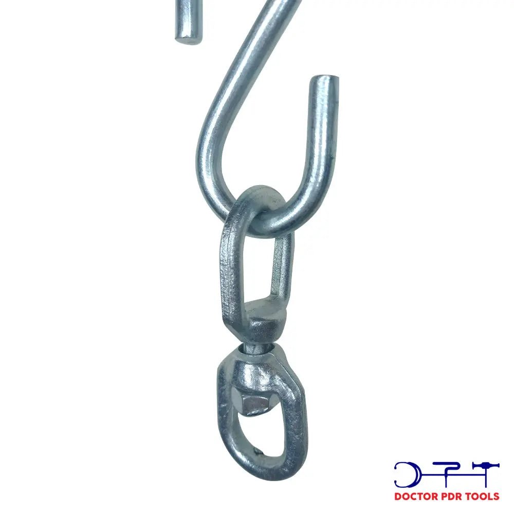 Professional Swivel Ring S Hook | Paintless Dent Repair Pulling Accessory - DoctorPdrTools Auto Hail Damage Repair Kit