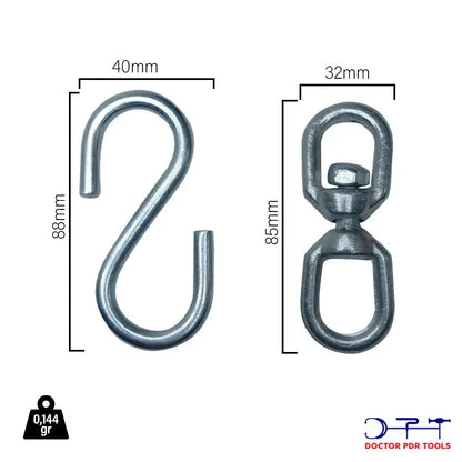 Swivel Ring, S Hook - DoctorPdrTools