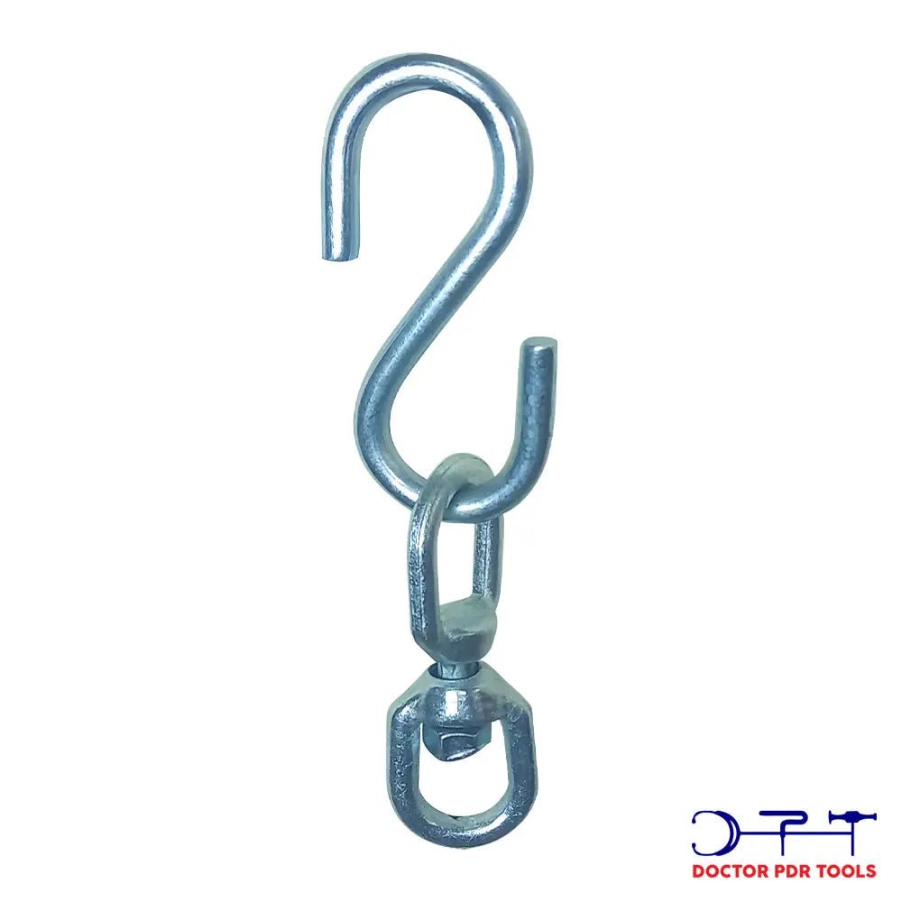 Professional Swivel Ring S Hook | Paintless Dent Repair Pulling Accessory - DoctorPdrTools Auto Hail Damage Repair Kit